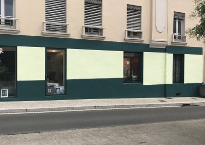 Chantier Caluire, rénovation d’une très jolie façade d’un tapissier.